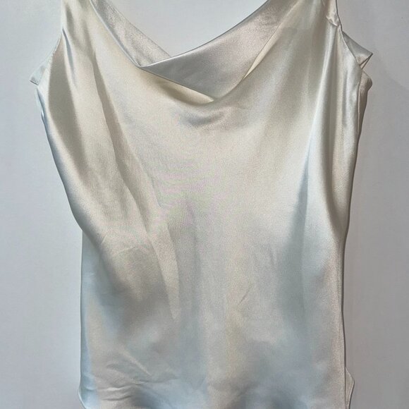 INTERMIX Fayette Cowl Neck Silk Camisole | Size: P - Picture 3 of 6